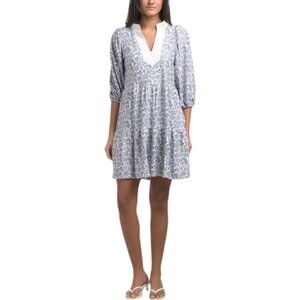 SMITH & QUINN Three-quarter Sleeve Floral Mini Dress
